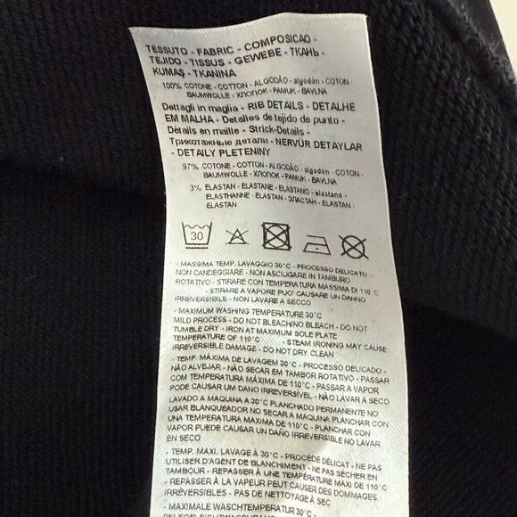 Armani Exchange Black Signature Eagle Crewneck Sweatshirt - Women’s US L - Picture 9 of 9